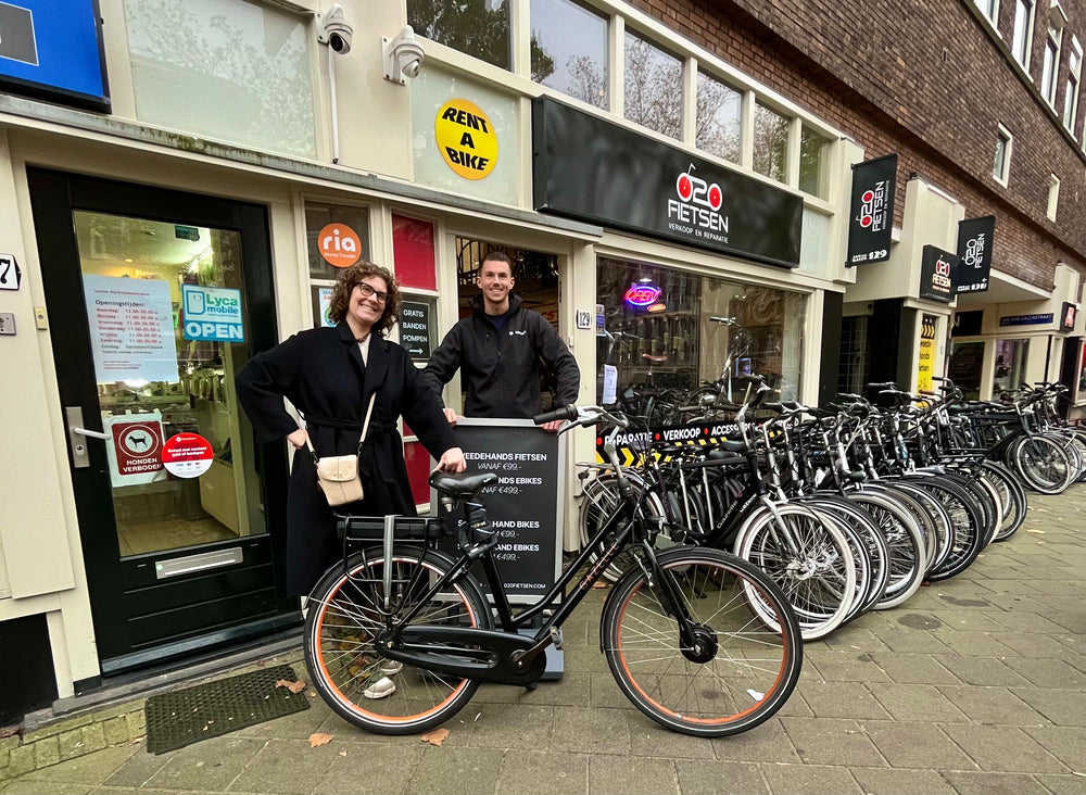 Foto van de werkplaats van Fietsenmaker Noord